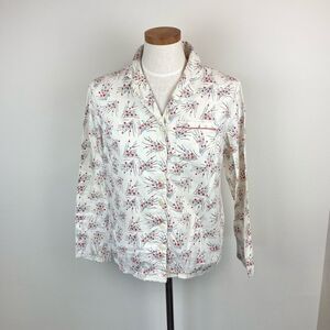 Boden Cotton Polka Dot Pajama Top